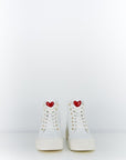 LOVE MOSCHINO BOTÍN CORDONES BLANCO