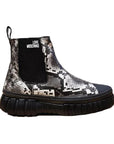 LOVE MOSCHINO BOTIN ROCK PYTHON PRINTED CALF