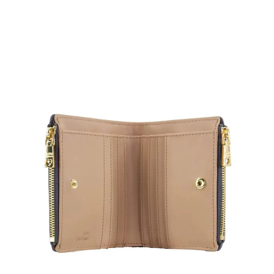 LOVE MOSCHINO CARTERA CLIP LILA - TALLA ÚNICA