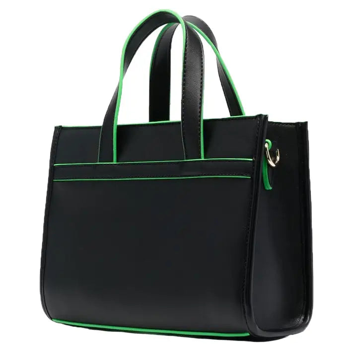 LOVE MOSCHINO MINI BOLSO NEGRO Y VERDE - TALLA ÚNICA