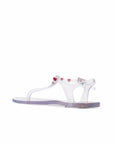 LOVE MOSCHINO SANDALIAS DE DEDO TRANSPARENTES