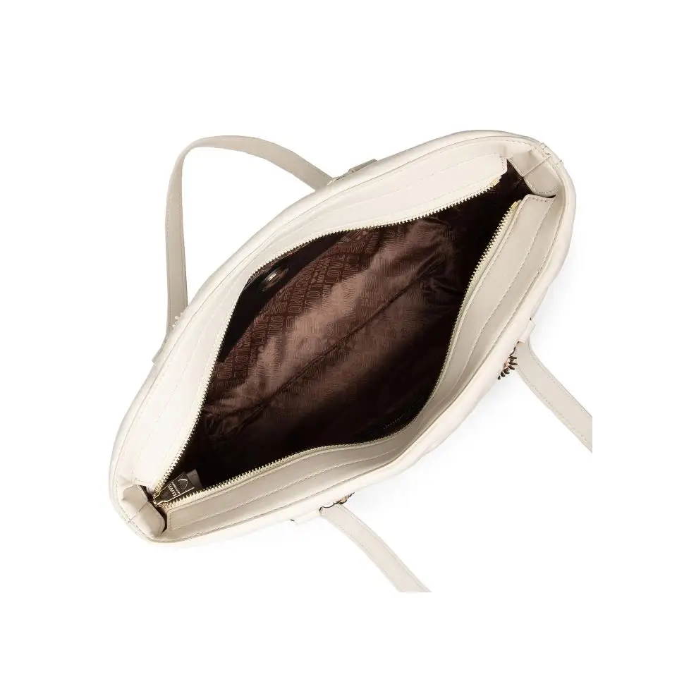 LOVE MOSCHINO SHOPPER ACOLCHADO MARFIL - TALLA ÚNICA