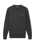 LYLE & SCOTT CREW NECK C MERINO JUMPER CHARCOAL