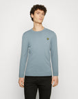 LYLE & SCOTT CREW NECK COTTON MERINO JUMPER BLUE