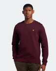 LYLE & SCOTT CREW NECK SWEATSHIRT BURGUNDY