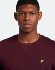 LYLE & SCOTT CREW NECK SWEATSHIRT BURGUNDY