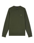 LYLE & SCOTT CREW NECK SWEATSHIRT OLIVE