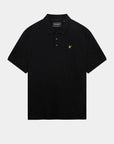 LYLE & SCOTT PLAIN POLO SHIRT JET BLACK