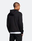 LYLE & SCOTT POCKET BRANDED SWEAT HOODIE JET BLACK