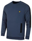 LYLE & SCOTT POCKET SWEAT CREW LIGHT NAVY