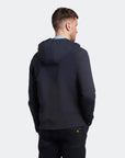 LYLE & SCOTT SOFTSHELL JERSEY ZIP HOODIE DARK NAVY