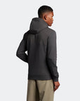 LYLE & SCOTT SOFTSHELL JERSEY ZIP HOODIE GUNMETAL