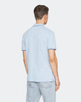 LYLE & SCOTT TIPPED POLO SHIRT LIGHT BLUE/NAVY