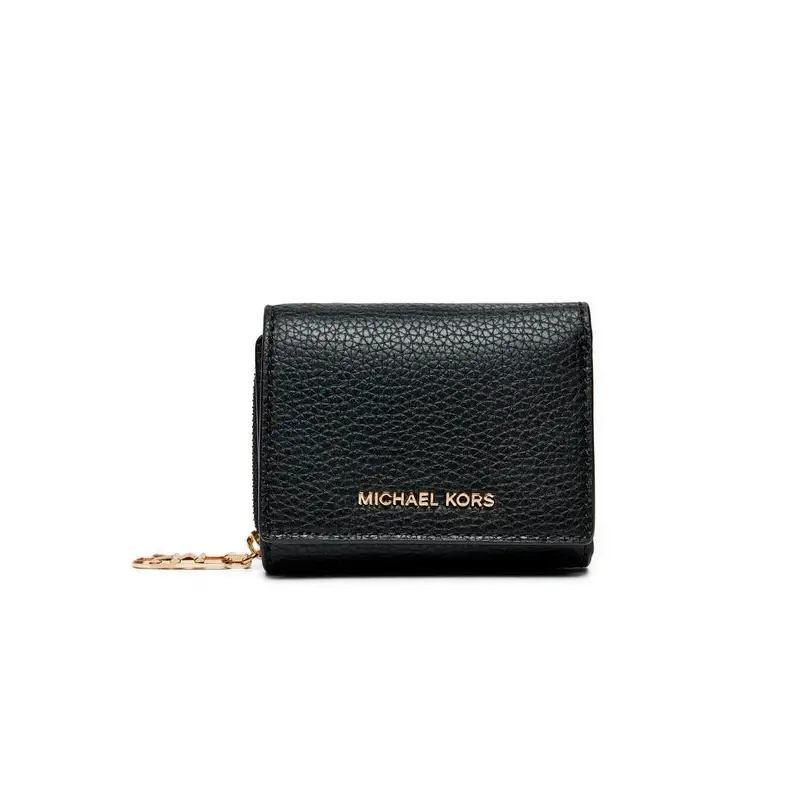 MICHAEL KORS BLACK LEATHER WALLET - TALLA ÚNICA