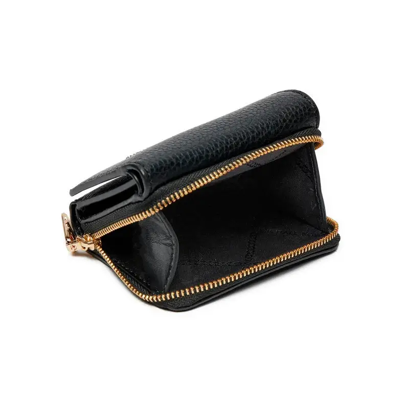 MICHAEL KORS BLACK LEATHER WALLET - TALLA ÚNICA