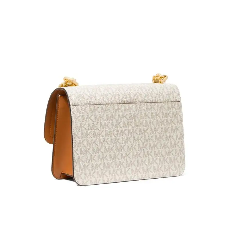 MICHAEL KORS BOLSO DE HOMBRO CANVAS MARFIL/MARRON - TALLA ÚNICA