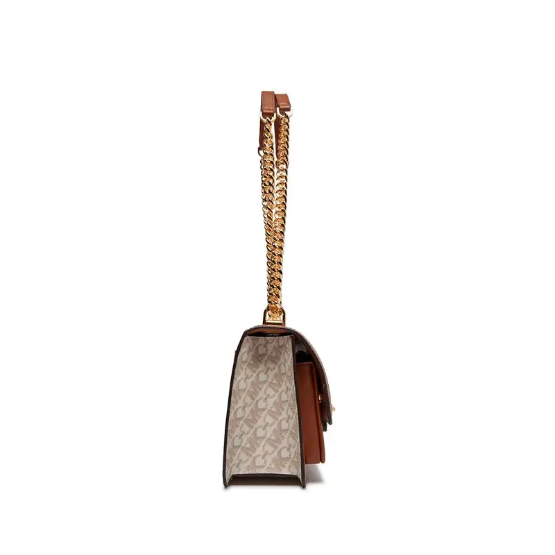 MICHAEL KORS BOLSO DE HOMBRO CANVAS MORENO - TALLA ÚNICA