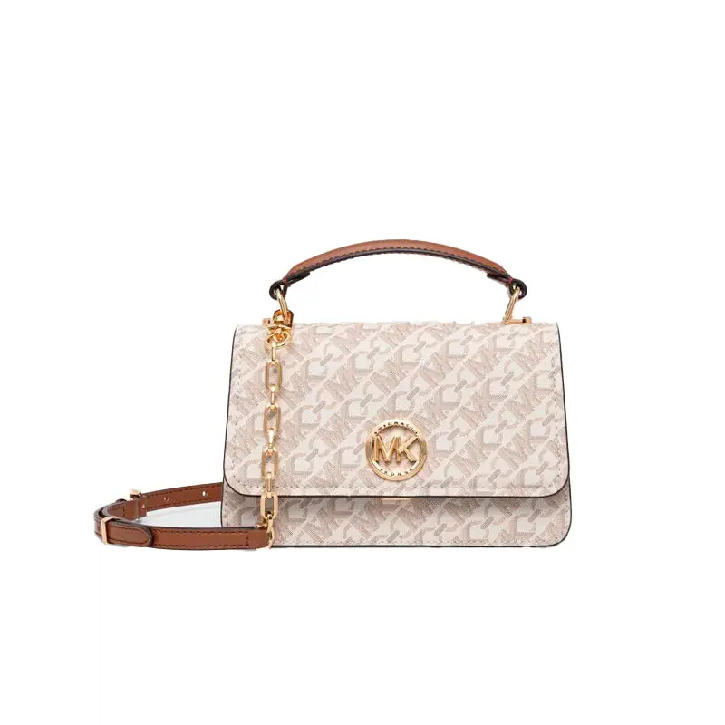 MICHAEL KORS BOLSO DE HOMBRO DELANCEY BEIGE - TALLA ÚNICA