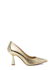 MICHAEL KORS CLARA MID PUMP PALE GOLD