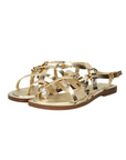 MICHAEL KORS DARRINGTON FLAT SANDAL PALE GOLD