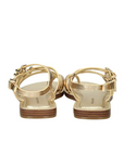 MICHAEL KORS DARRINGTON FLAT SANDAL PALE GOLD