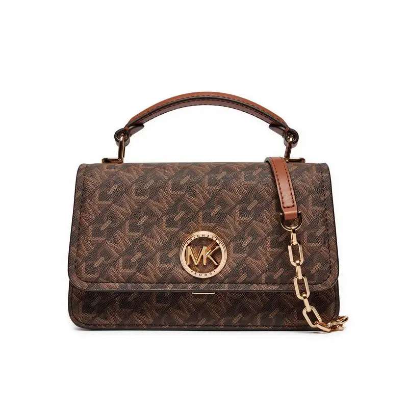 MICHAEL KORS DELANCEY BRN/LUGGAGE SM EW TH CHAIN - TALLA ÚNICA