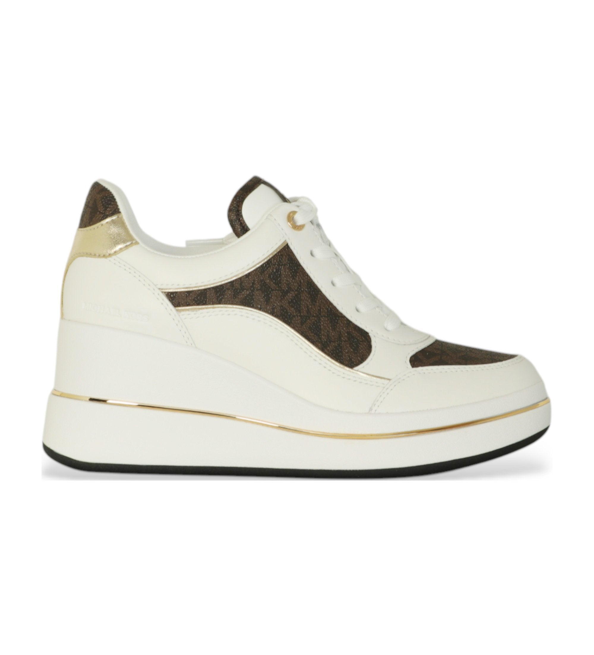 MICHAEL KORS EMMY WEBGE TRAINER LHEATHER BROWN