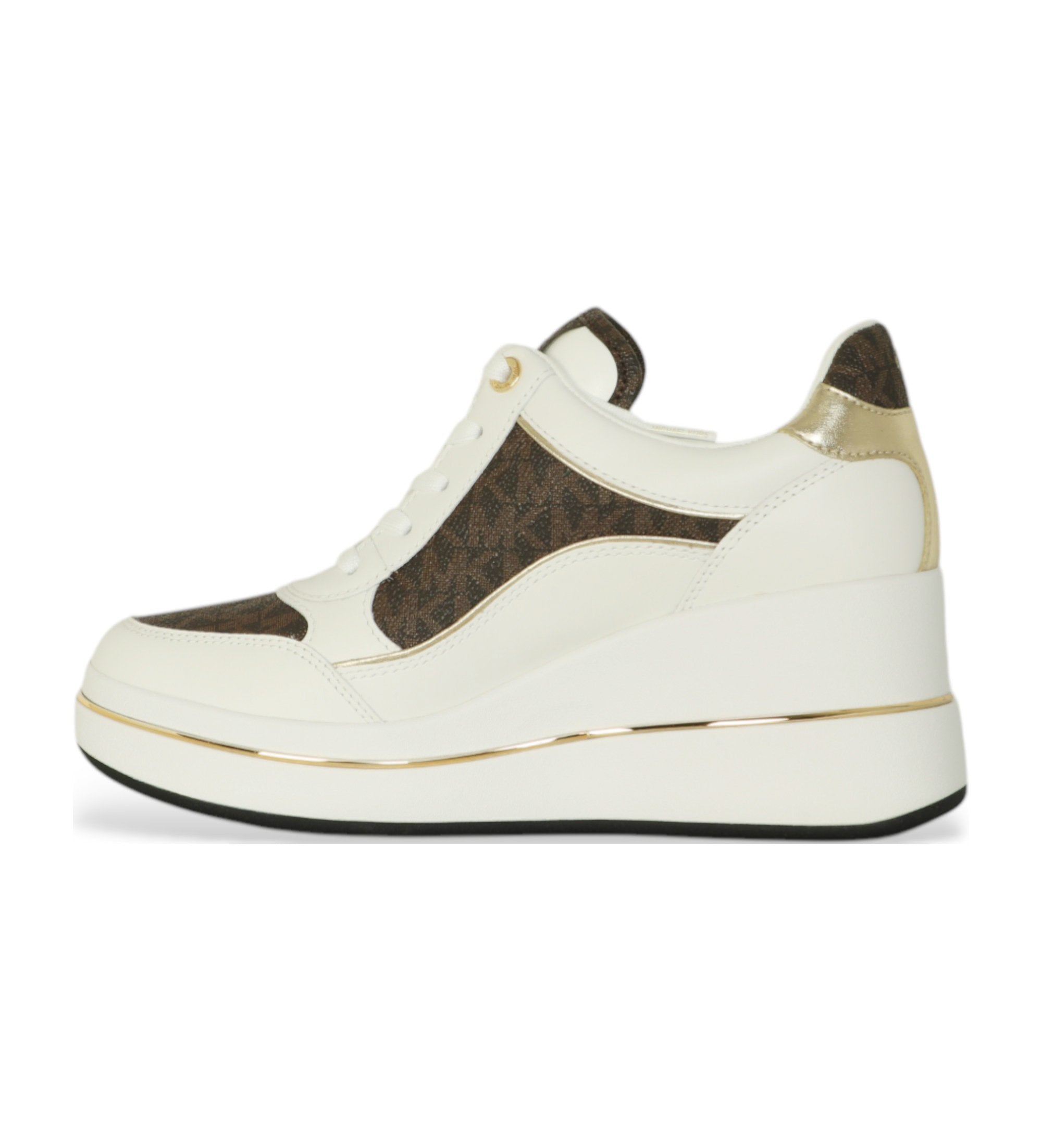 MICHAEL KORS EMMY WEBGE TRAINER LHEATHER BROWN