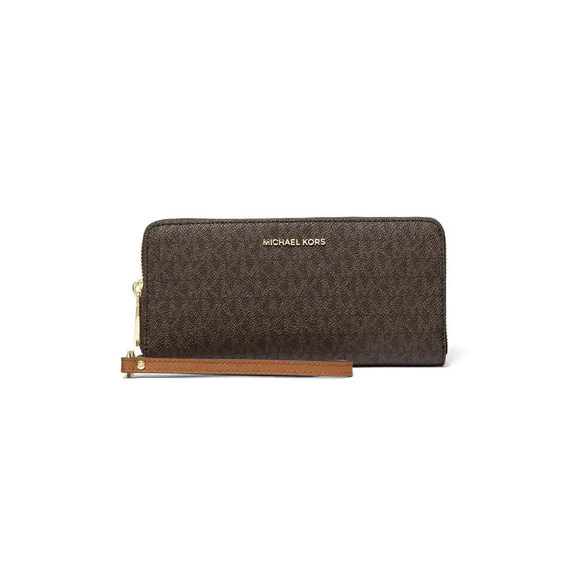 MICHAEL KORS JET SET TRAVEL CONTINENTAL MARRON - TALLA ÚNICA