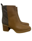 MICHAEL KORS LEX BOOTIE LEATHER BRN/LUGGAGE - textil