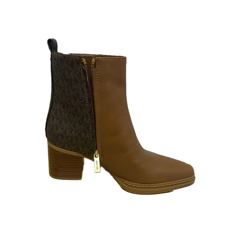 MICHAEL KORS LEX BOOTIE LEATHER BRN/LUGGAGE - textil