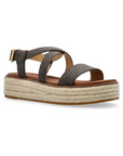MICHAEL KORS LYNN SIGNATURE LOGO SANDAL MARRON
