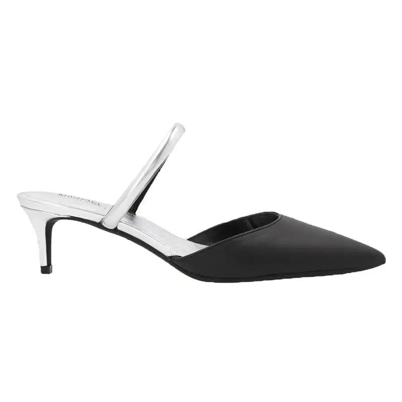 MICHAEL KORS MULE JESSA FLEX SILVER BLACK