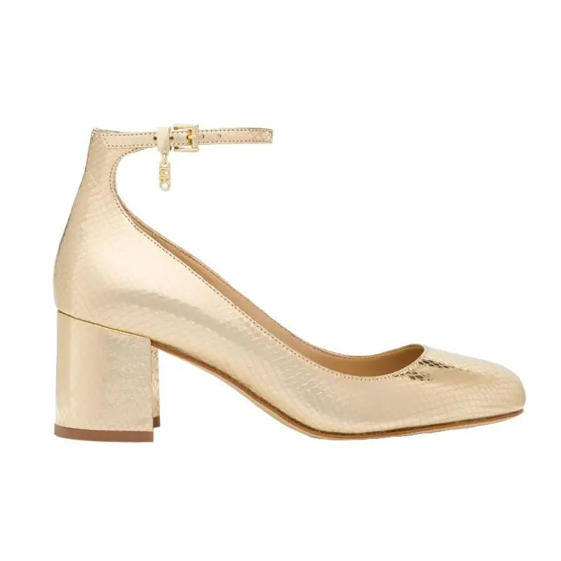 MICHAEL KORS PERLA PUMP PALE GOLD