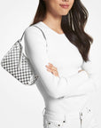 MICHAEL KORS POUCHETTE WHITE/SILVER