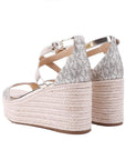 MICHAEL KORS SERENA WEDGE ESPADRILLE PALE GOLD