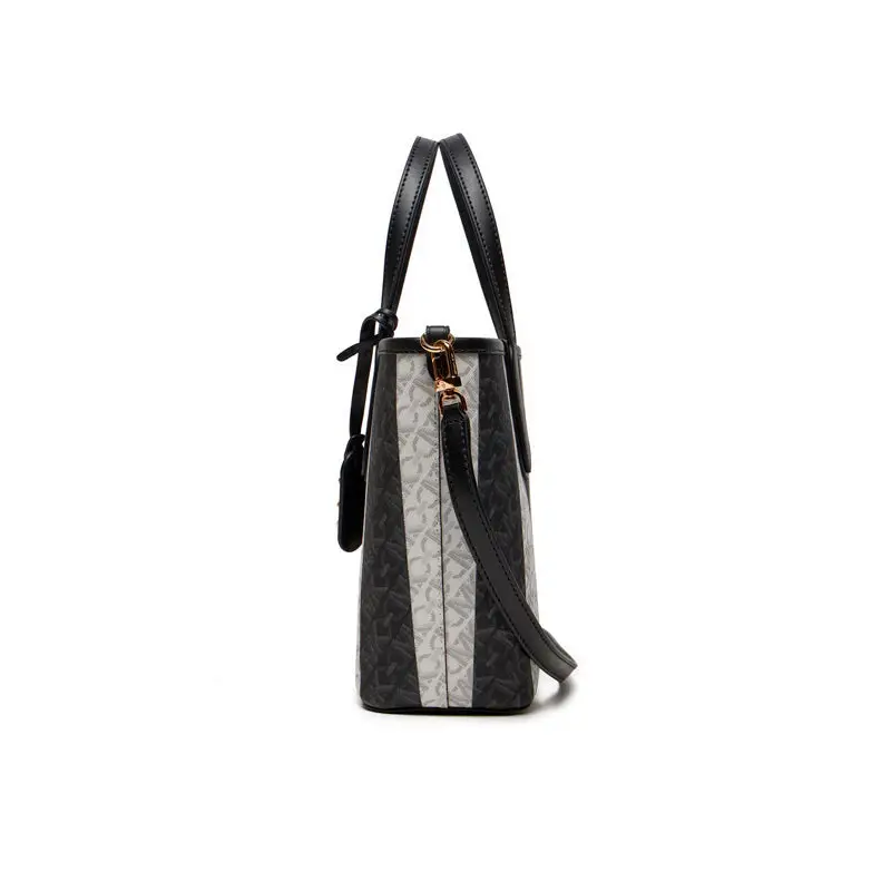 MICHAEL KORS XS EW REVERSIBLE TOTE BLACK/WHITE - TALLA ÚNICA