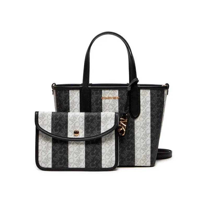 MICHAEL KORS XS EW REVERSIBLE TOTE BLACK/WHITE - TALLA ÚNICA