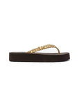 MICHAEL KORS ZAZA FLIP FLOP BROWN