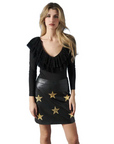 MINUETO BLACK VIOLET BODYSUIT