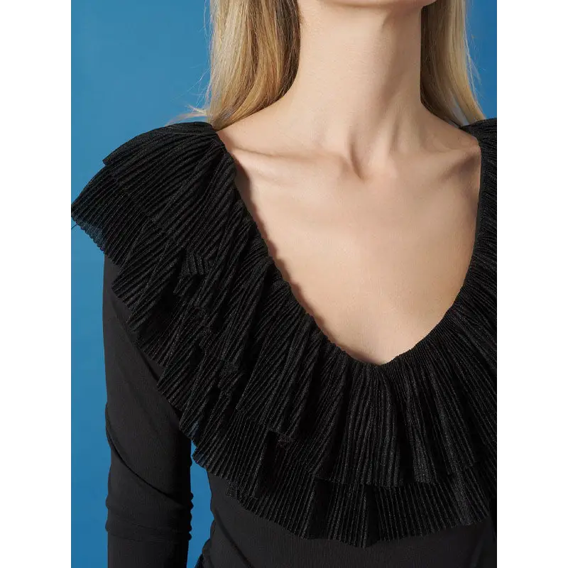 MINUETO BLACK VIOLET BODYSUIT