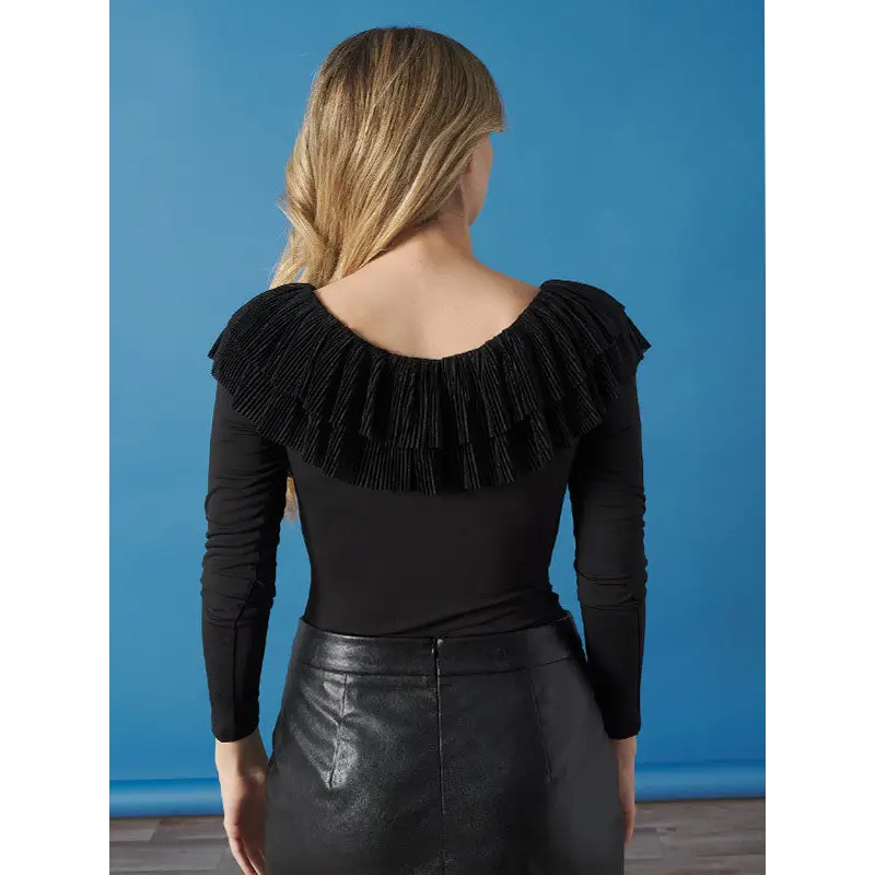 MINUETO BLACK VIOLET BODYSUIT