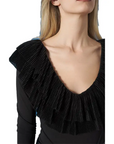 MINUETO BLACK VIOLET BODYSUIT