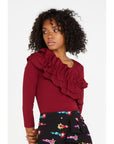 MINUETO TOP BURGUNDY LIZ