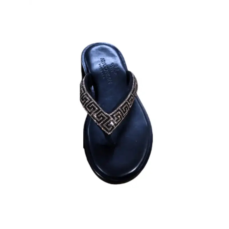 MYCONIAN SANDALIA DE DEDO BLACK - textil