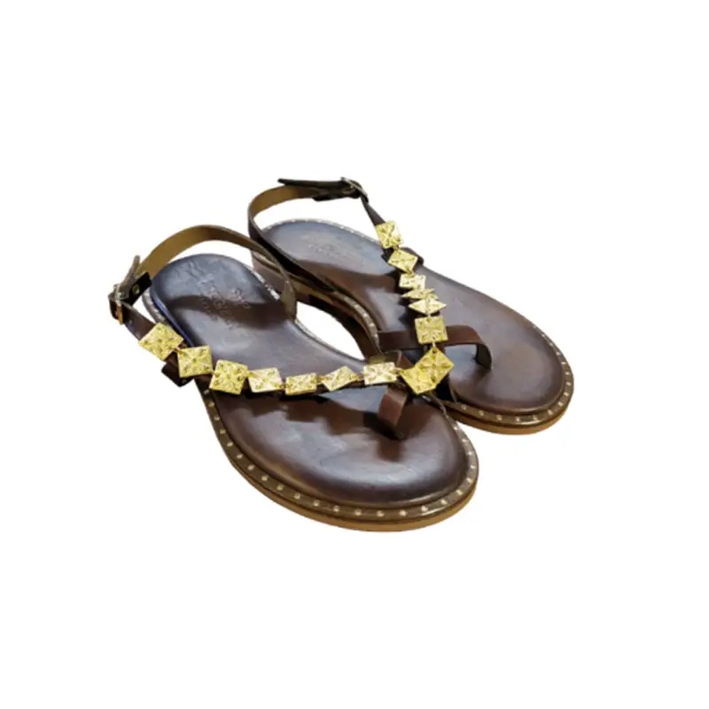 MYCONIAN SANDALIA DE DEDO BROWN - textil
