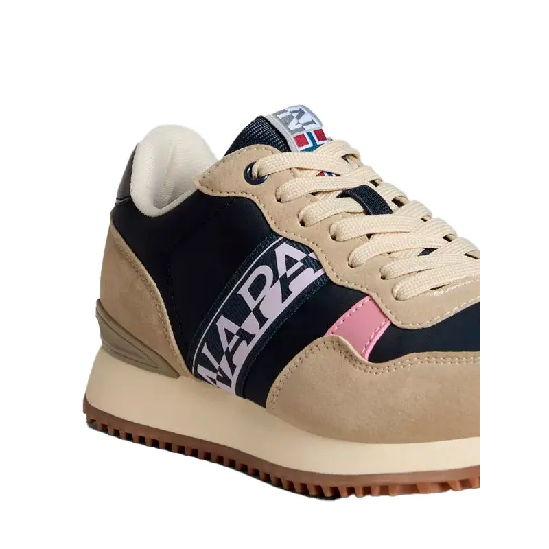 NAPAPIJRI ASTRA WOMAN RUNNING MINERAL NAVY/BEIGE