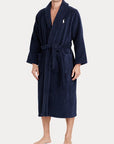 POLO RALPH LAUREN KIMONO ROBE-ROBE CRUISE NAVY