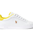 POLO RALPH LAUREN SNEAKERS LOW TOP LACE WHT/YW/MPP