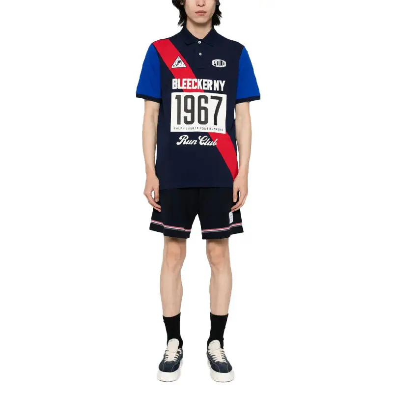 RALPH LAUREN 20/1 MESH-SSL-PSH NAVY MULTI